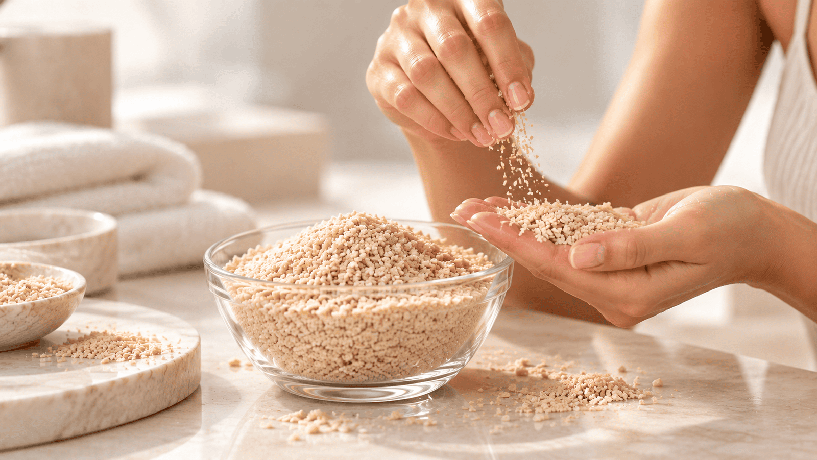 Natural rice husk scrub for cosmetic exfoliation – Husk Rice Scrub 425